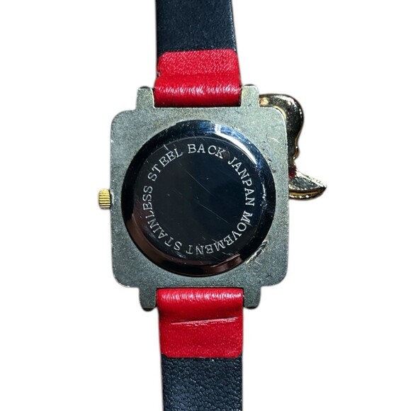Vintage Jennie B Red Hatter Watch Leather Band New Battery - Picture 4 of 4
